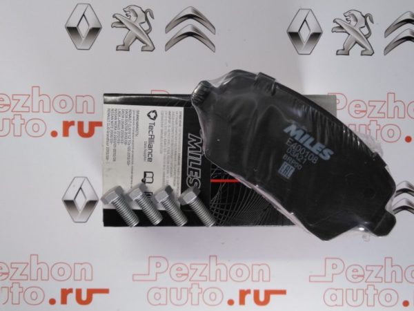 Колодки тормозные дисковые передние E400108
